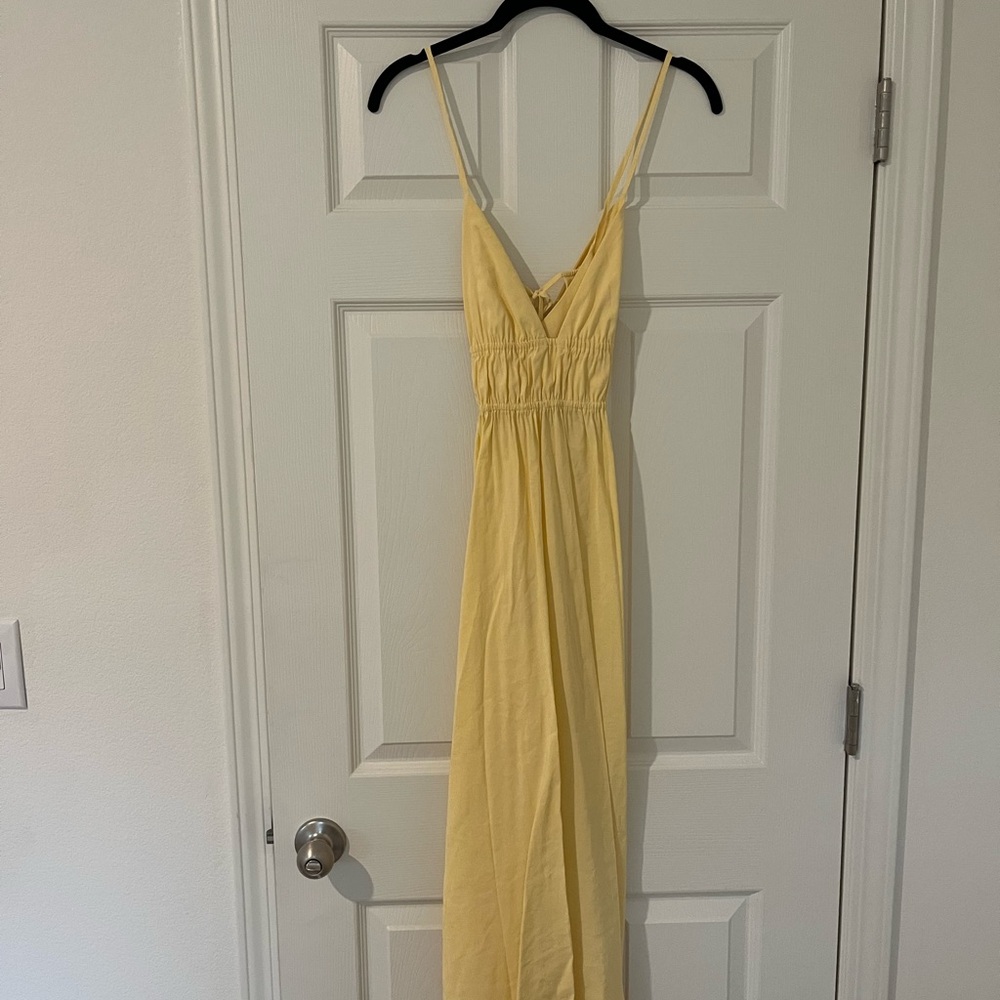 Zara Butter Yellow Midi Dress